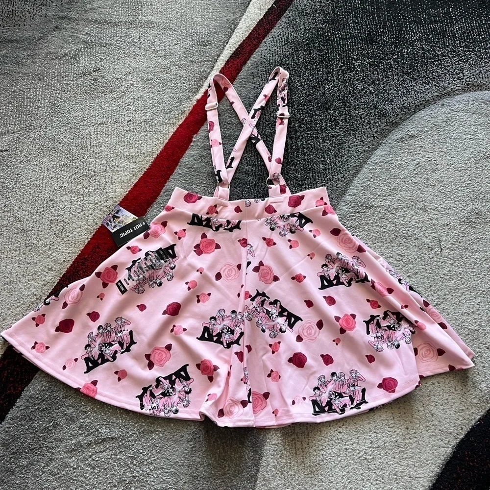 Hot Topic Ouran Host Club Themed Pink Suspender Skirt